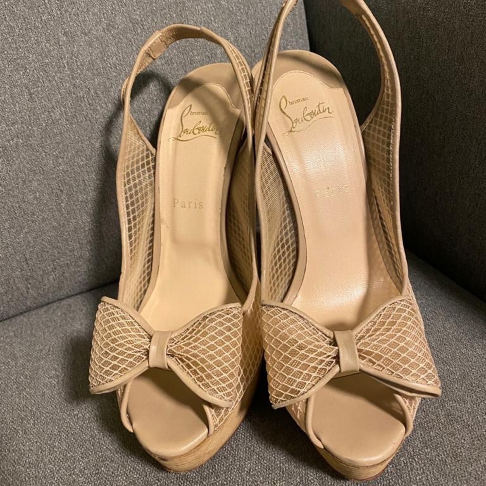 Christian Louboutin open toe heels